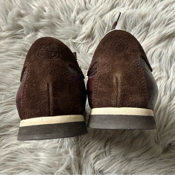 GUCCI Guccissima Leather Web Sneakers Size 7.5 - Picture 6 of 14